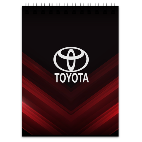 Заказать блокнот в Москве. Блокнот Toyota от THE_NISE  - готовые дизайны и нанесение принтов.