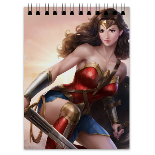 Заказать блокнот в Москве. Блокнот Чудо-женщина / Wonder Woman от Jimmy Flash - готовые дизайны и нанесение принтов.