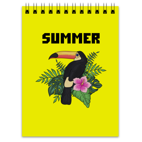 Заказать блокнот в Москве. Блокнот summer от THE_NISE  - готовые дизайны и нанесение принтов.