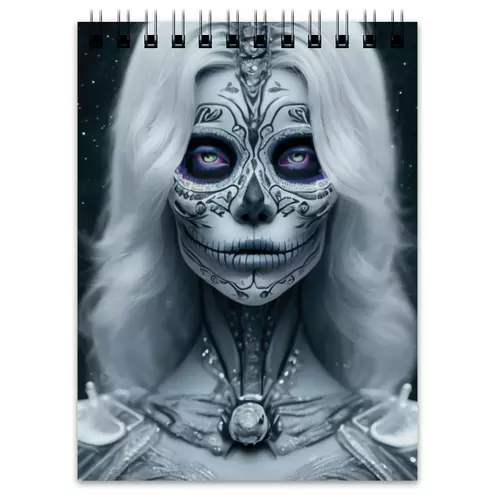 Заказать блокнот в Москве. Блокнот Dia De Los Muertos от Дана Столыпина - готовые дизайны и нанесение принтов.