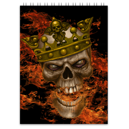 Заказать блокнот в Москве. Блокнот King Skull от scoopysmith - готовые дизайны и нанесение принтов.