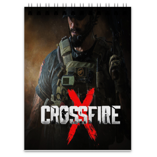 Заказать блокнот в Москве. Блокнот Crossfirex от THE_NISE  - готовые дизайны и нанесение принтов.