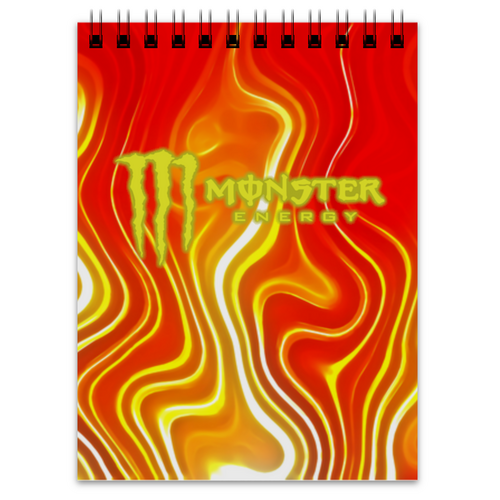 Заказать блокнот в Москве. Блокнот Monster Energy от THE_NISE  - готовые дизайны и нанесение принтов.