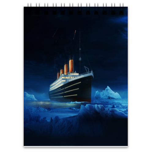 Заказать блокнот в Москве. Блокнот Титаник от THE_NISE  - готовые дизайны и нанесение принтов.