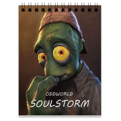 Заказать блокнот в Москве. Блокнот Oddworld Soulstorm от THE_NISE  - готовые дизайны и нанесение принтов.
