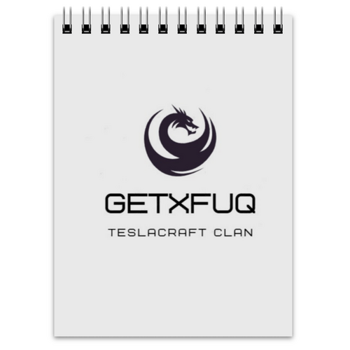 Заказать блокнот в Москве. Блокнот  игрового клана GetXfuq от flizared89@gmail.com - готовые дизайны и нанесение принтов.