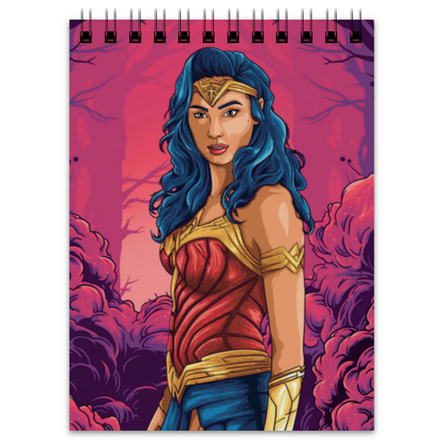 Заказать блокнот в Москве. Блокнот Чудо-женщина / Wonder Woman от Jimmy Flash - готовые дизайны и нанесение принтов.