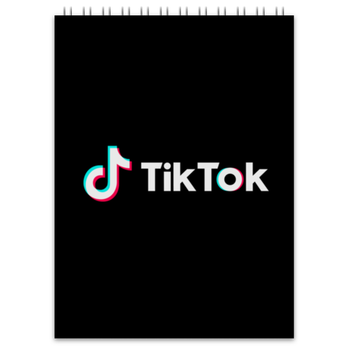Заказать блокнот в Москве. Блокнот TikTok  от DESIGNER   - готовые дизайны и нанесение принтов.