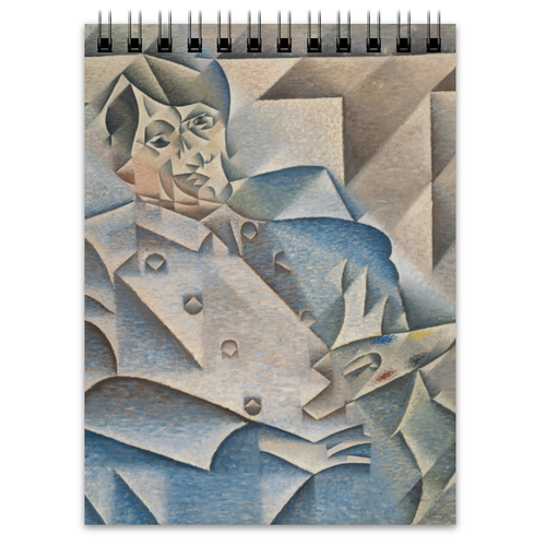 Заказать блокнот в Москве. Блокнот Портрет Пабло Пикассо (Хуан Грис) от trend - готовые дизайны и нанесение принтов.