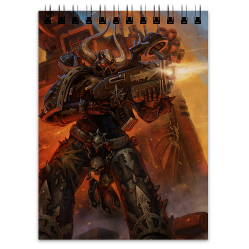 Заказать блокнот в Москве. Блокнот Хаос (Warhammer 40 000) от GeekFox  - готовые дизайны и нанесение принтов.
