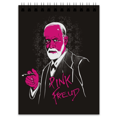 Заказать блокнот в Москве. Блокнот Pink Freud от Sdis - готовые дизайны и нанесение принтов.