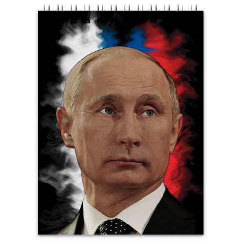 Заказать блокнот в Москве. Блокнот Путин Патриот Страны от Leichenwagen - готовые дизайны и нанесение принтов.