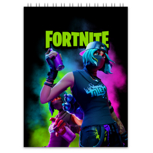 Заказать блокнот в Москве. Блокнот FORTNITE от geekbox - готовые дизайны и нанесение принтов.