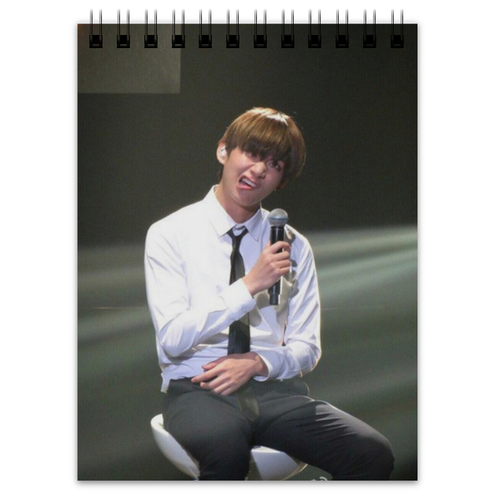 Заказать блокнот в Москве. Блокнот KIM TAEHYUNG от Настя Шерстобитова - готовые дизайны и нанесение принтов.