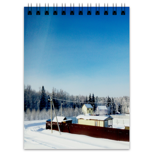 Заказать блокнот в Москве. Блокнот Зима. Мороз. Солнце. от mrs-snit@yandex.ru - готовые дизайны и нанесение принтов.