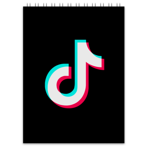 Заказать блокнот в Москве. Блокнот TikTok  от DESIGNER   - готовые дизайны и нанесение принтов.