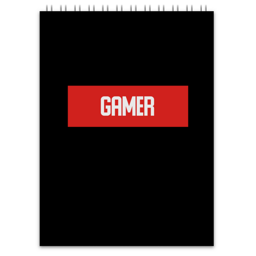 Заказать блокнот в Москве. Блокнот Gamer от THE_NISE  - готовые дизайны и нанесение принтов.