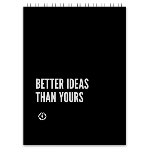 Заказать блокнот в Москве. Блокнот Better ideas by Brainy от Brainy - готовые дизайны и нанесение принтов.