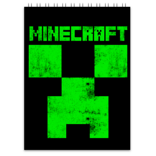 Заказать блокнот в Москве. Блокнот MINECRAFT CREEPER от vista12761@rambler.ru - готовые дизайны и нанесение принтов.