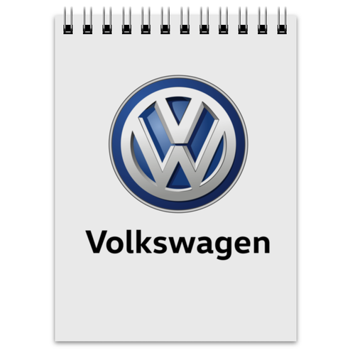 Заказать блокнот в Москве. Блокнот Volkswagen от DESIGNER   - готовые дизайны и нанесение принтов.