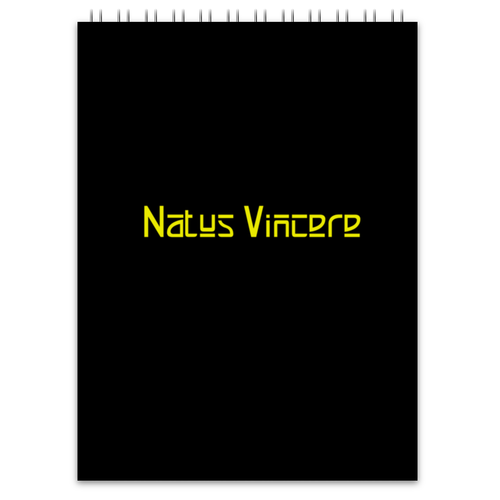 Заказать блокнот в Москве. Блокнот Natus Vincere от THE_NISE  - готовые дизайны и нанесение принтов.