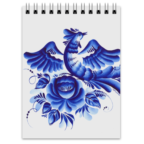 Заказать блокнот в Москве. Блокнот Синяя птица от irishkalia - готовые дизайны и нанесение принтов.