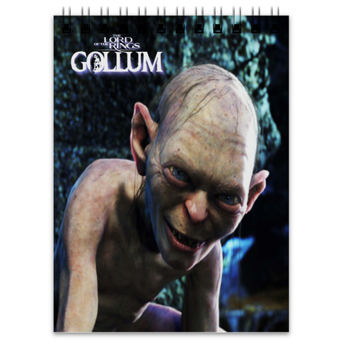 Заказать блокнот в Москве. Блокнот Lord of the Rings Gollum от THE_NISE  - готовые дизайны и нанесение принтов.