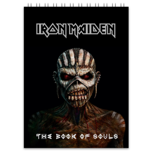 Заказать блокнот в Москве. Блокнот Iron Maiden "Book Of Souls" от cornel - готовые дизайны и нанесение принтов.