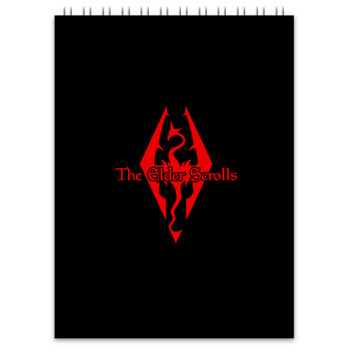 Заказать блокнот в Москве. Блокнот The Elder Scrolls от THE_NISE  - готовые дизайны и нанесение принтов.