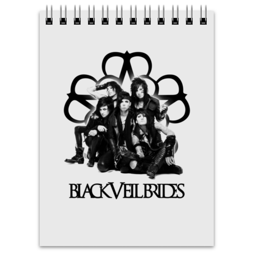 Заказать блокнот в Москве. Блокнот Black Veil Brides от geekbox - готовые дизайны и нанесение принтов.