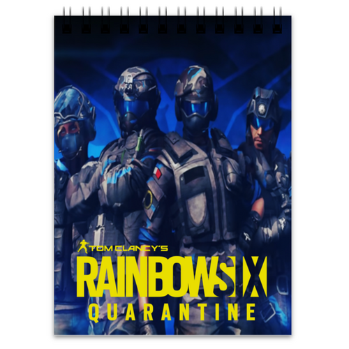 Заказать блокнот в Москве. Блокнот Rainbow Six Quarantine от THE_NISE  - готовые дизайны и нанесение принтов.