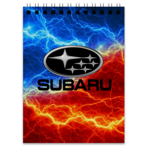 Заказать блокнот в Москве. Блокнот Subaru от THE_NISE  - готовые дизайны и нанесение принтов.