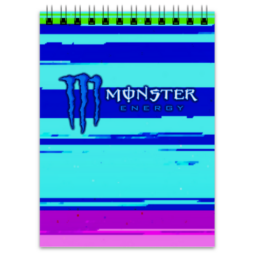 Заказать блокнот в Москве. Блокнот Monster Energy от THE_NISE  - готовые дизайны и нанесение принтов.