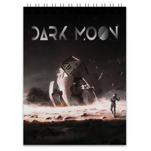 Заказать блокнот в Москве. Блокнот Dark Moon от THE_NISE  - готовые дизайны и нанесение принтов.