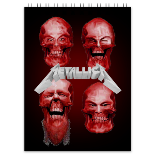 Заказать блокнот в Москве. Блокнот Metallica от Leichenwagen - готовые дизайны и нанесение принтов.