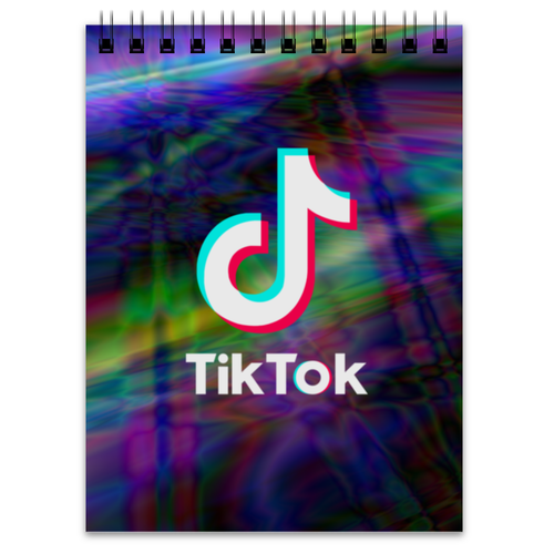 Заказать блокнот в Москве. Блокнот TikTok  от DESIGNER   - готовые дизайны и нанесение принтов.