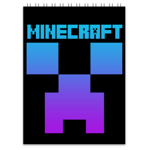 Заказать блокнот в Москве. Блокнот MINECRAFT CREEPER от weeert - готовые дизайны и нанесение принтов.