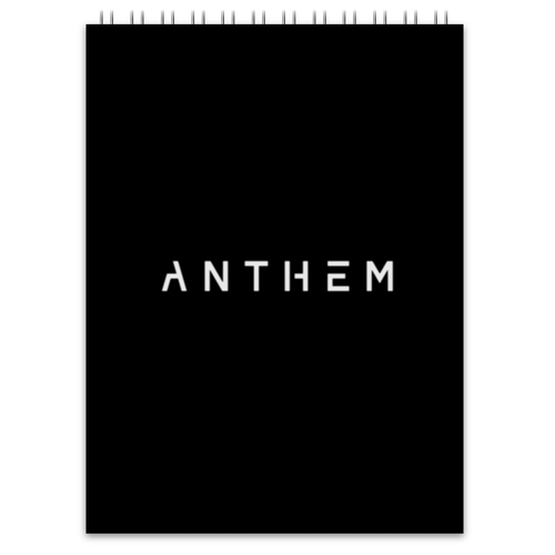 Заказать блокнот в Москве. Блокнот Anthem от THE_NISE  - готовые дизайны и нанесение принтов.