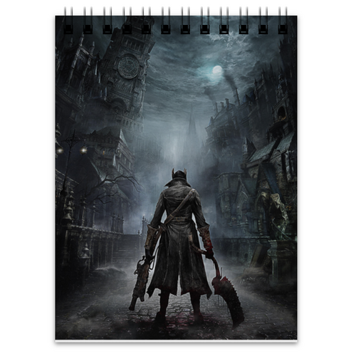 Заказать блокнот в Москве. Блокнот Bloodborne от GeekFox  - готовые дизайны и нанесение принтов.