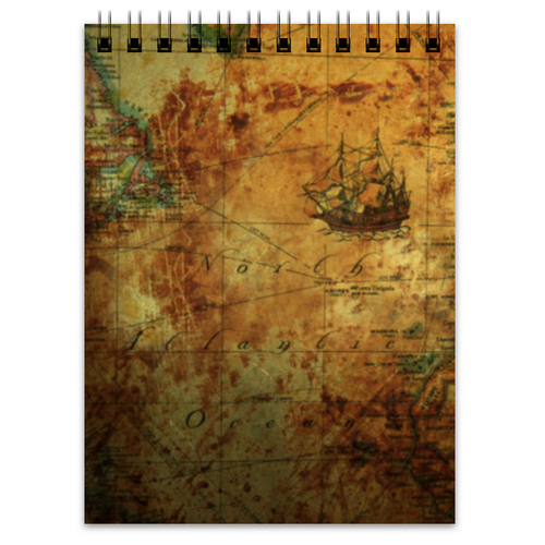 Заказать блокнот в Москве. Блокнот OLD MAP!!! от Алексс Неро - готовые дизайны и нанесение принтов.
