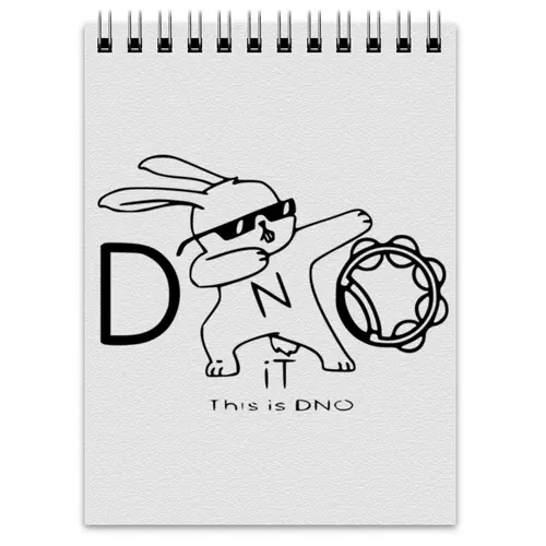 Заказать блокнот в Москве. Блокнот DNO iT Team от DNO-iT  - готовые дизайны и нанесение принтов.