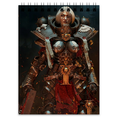 Заказать блокнот в Москве. Блокнот Сестры битвы (Warhammer 40k) от GeekFox  - готовые дизайны и нанесение принтов.