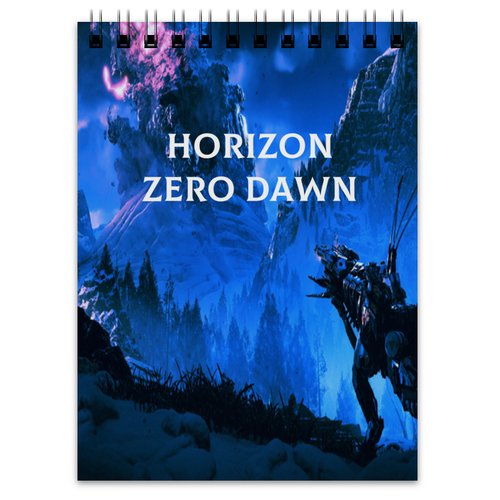 Заказать блокнот в Москве. Блокнот Horizon Zero Dawn от THE_NISE  - готовые дизайны и нанесение принтов.