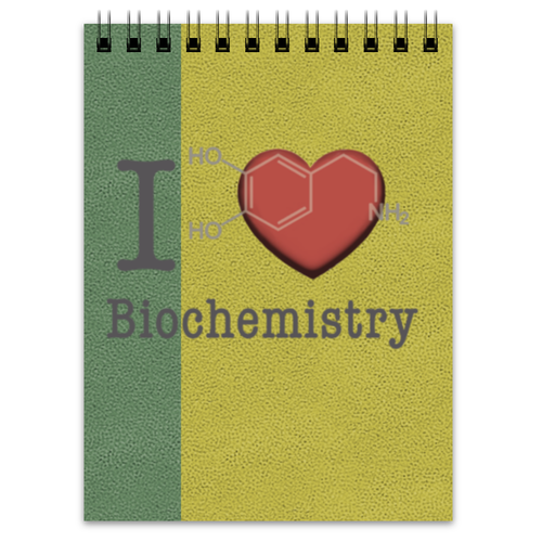 Заказать блокнот в Москве. Блокнот Для биохимиков от Andy Quarry - готовые дизайны и нанесение принтов.