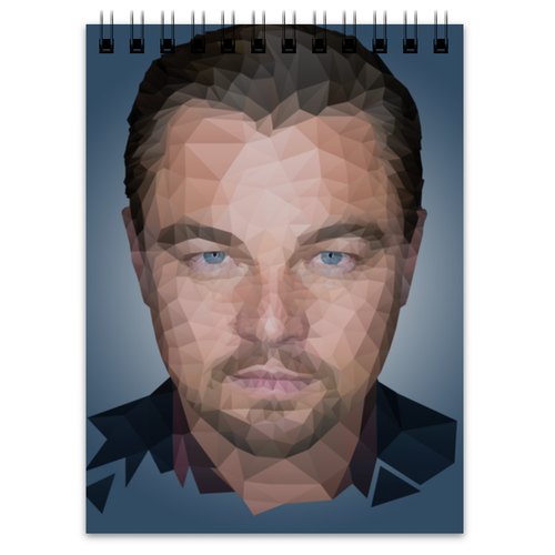 Заказать блокнот в Москве. Блокнот Leonardo DiCaprio от scoopysmith - готовые дизайны и нанесение принтов.