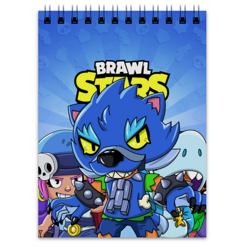 Заказать блокнот в Москве. Блокнот BRAWL STARS LEON от geekbox - готовые дизайны и нанесение принтов.
