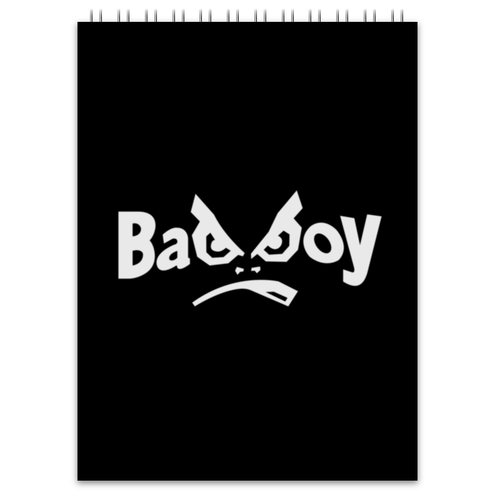 Заказать блокнот в Москве. Блокнот Bad Boy от DESIGNER   - готовые дизайны и нанесение принтов.
