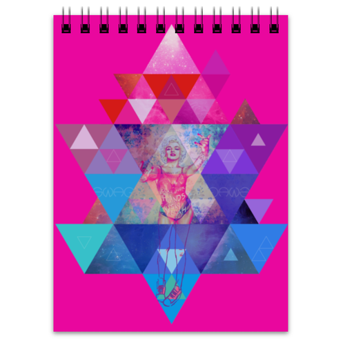 Заказать блокнот в Москве. Блокнот "HIPSTA SWAG" collection: Marilyn Monroe от Octopuslabel - готовые дизайны и нанесение принтов.