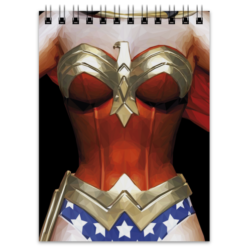 Заказать блокнот в Москве. Блокнот Чудо-Женщина (Wonder Woman) от scoopysmith - готовые дизайны и нанесение принтов.