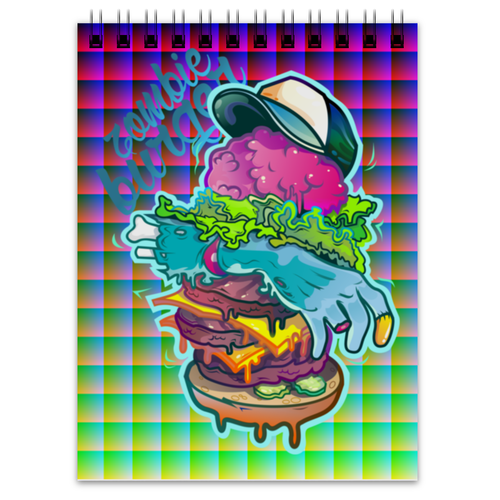Заказать блокнот в Москве. Блокнот Zombie Burger от Jimmy Flash - готовые дизайны и нанесение принтов.